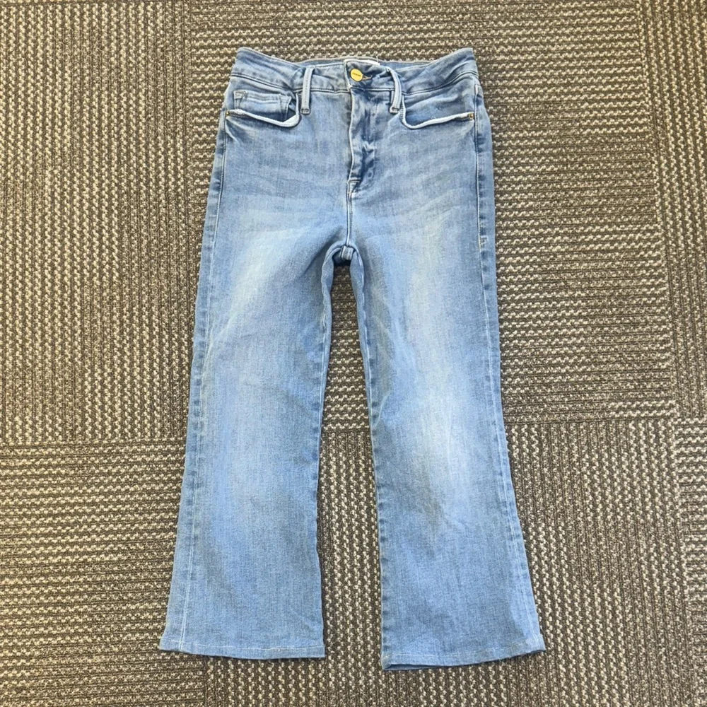Frame Denim Le One Crop Mini Boot in Caspio Wash, size 1 (25-29) - Picture 5 of 12